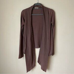 Velvet by Graham & Spencer Brown Open Drape Cardigan Women’s Size Medium